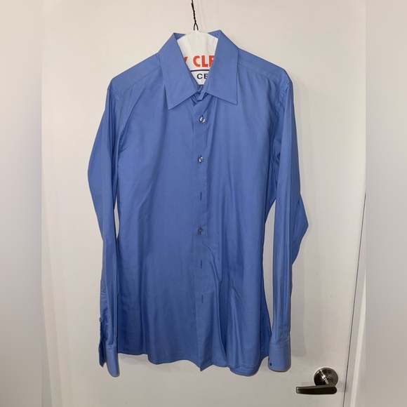 Men’s Small Lombardo Custom Apparel Dress Shirt (check messurments) - Picture 1 of 6